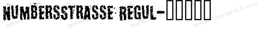 NumbersStrasse Regul字体转换